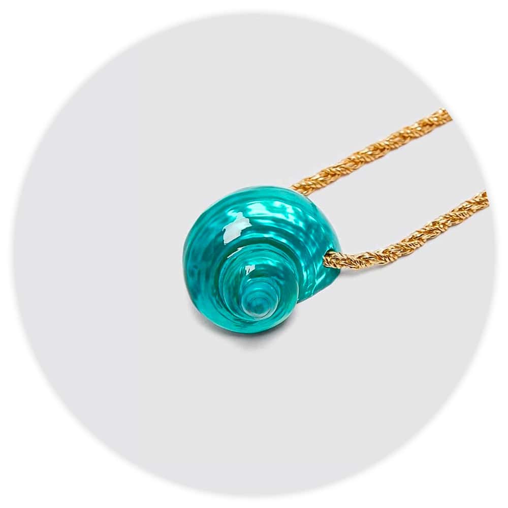 Snäckhalsband Grön Turbo