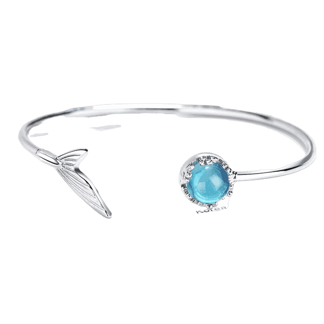 Snäckarmband Silver Sjöjungfrustjärt