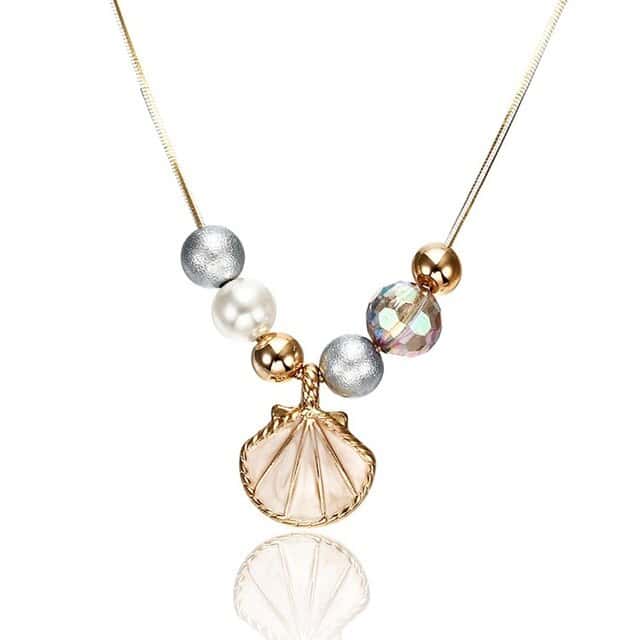 Snäckhalsband Beige St. Jacques Snäckor Och Pärlor