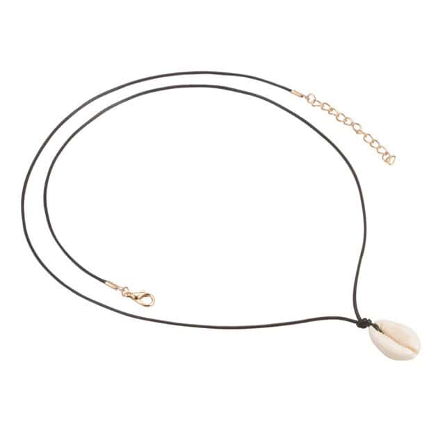 Snäckhalsband Svart Snöre