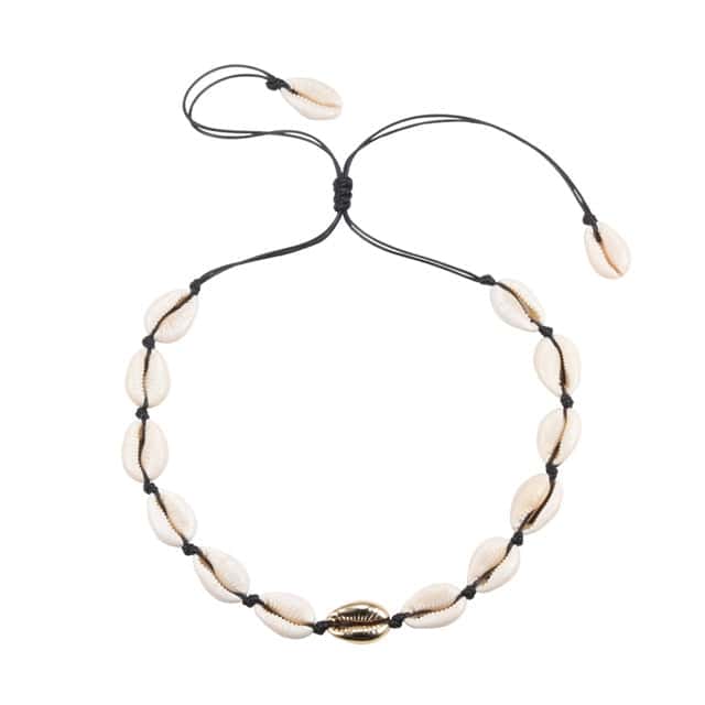 Snäckhalsband Guld Och Svart