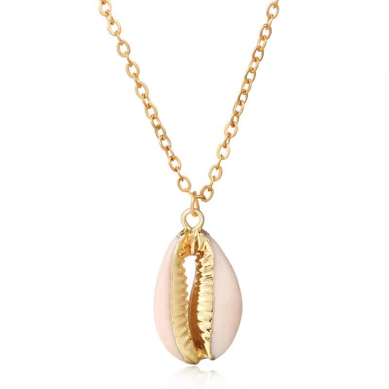 Snäck Hängsmycke Gyllene Cowrie