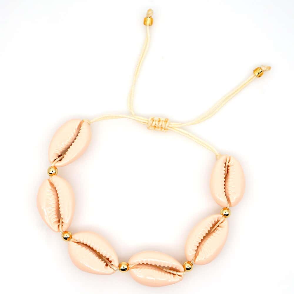 Snäckarmband Laxrosa Kaurisnäcka