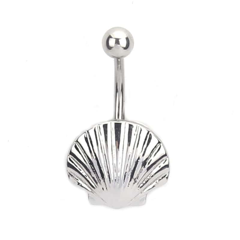 Snäck Navelpiercing Silver Skalpil