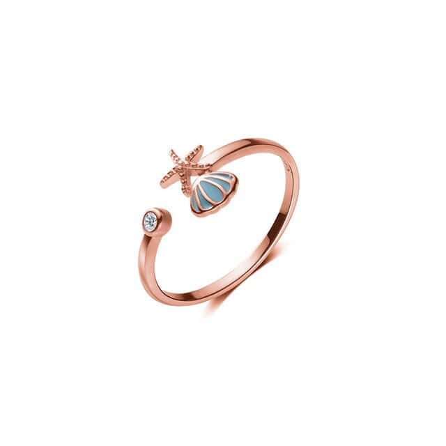 Snäckring Roséguld